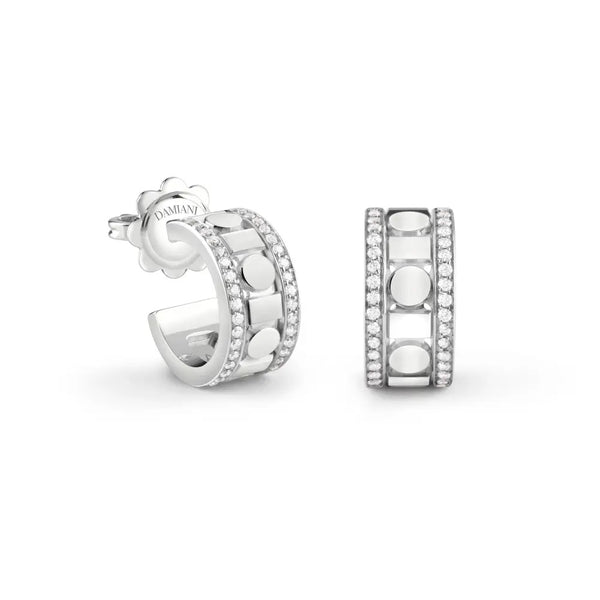Belle Époque Reel White Gold and Diamonds Earrings, 5.7mm